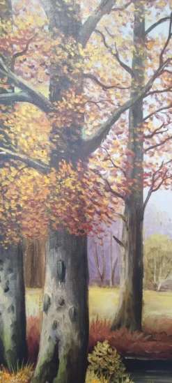 New Pamono Elie Janin, Campagne Genevoise, Oil on Canvas