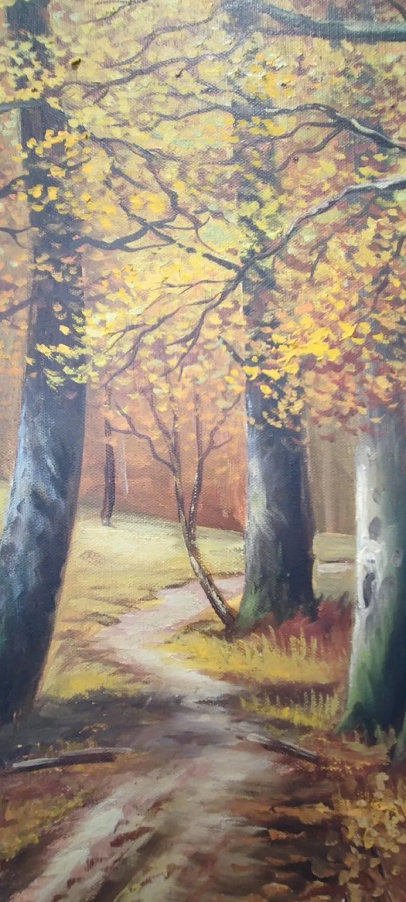 New Pamono Elie Janin, Campagne Genevoise, Oil on Canvas