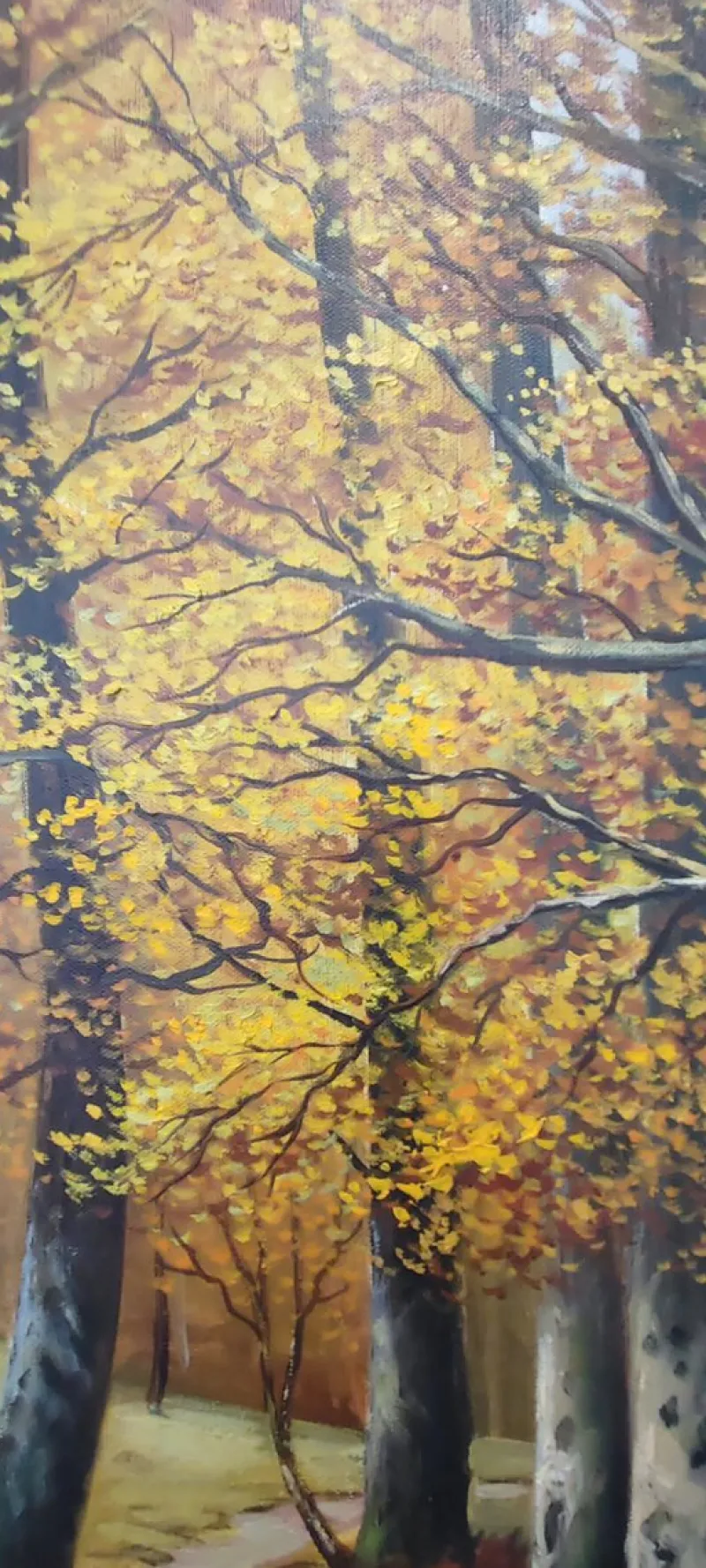 New Pamono Elie Janin, Campagne Genevoise, Oil on Canvas