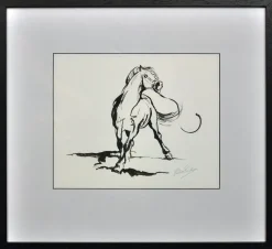 Pamono Elin Sian Blake, Welsh Section A Stallion, 21st Century, Ink on Paper> Minimalist