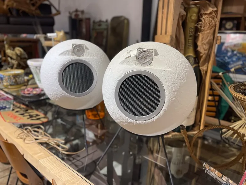 Online Pamono Elipson BS 404 Speakers in Sculptural Fiberglass, France, 1960s, Set of 2