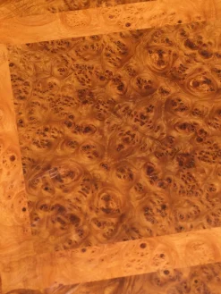 Pamono Elm Burr Side Table from Jean Claude Mahey, 1970s><noscript><img width=