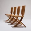 New Pamono Elm Chairs from Seltz, 1980s, Set of 4