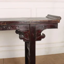 Pamono Elm Chinese Console Table, 1890s