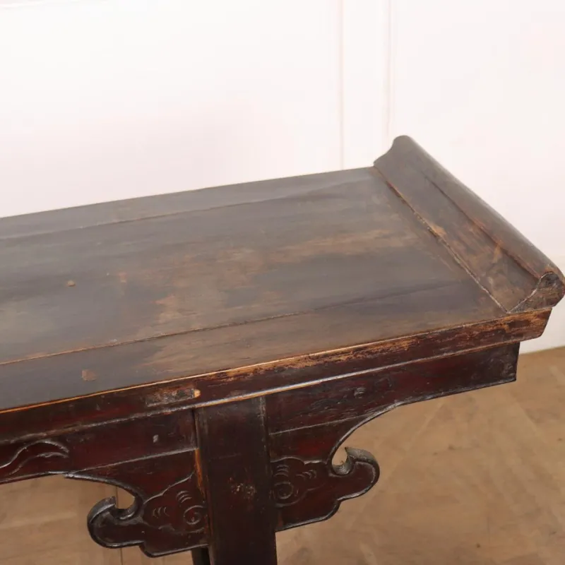 Pamono Elm Chinese Console Table, 1890s