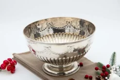 Best Pamono Embossed and Gummed Silver Fruit Bowl