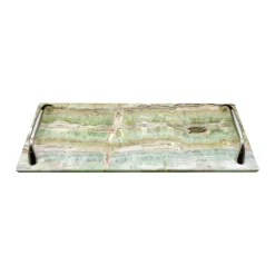 Pamono Emerald Green Onyx Tray by Euromarmi Store> Tabletop|Trays
