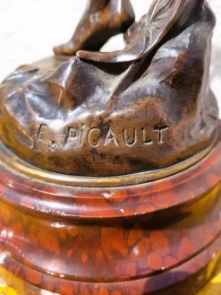 Pamono Emile Picault, Victoria, Bronze Sculpture, Late 19th Century