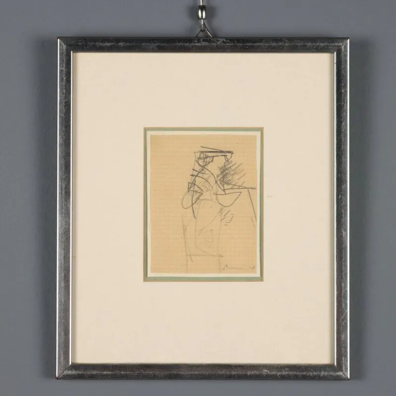 Sale Pamono Emilio Scanavino, Figure, Artwork on Paper