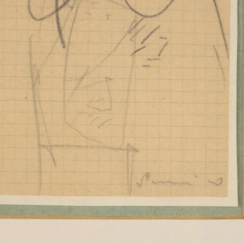 Sale Pamono Emilio Scanavino, Figure, Artwork on Paper