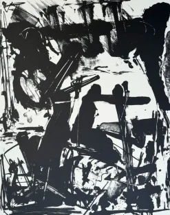Pamono Emilio Vedova, Composition, 1966, Original Lithograph