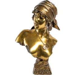 Pamono Emmanuel Villanis, Bust of a Woman, Bronze