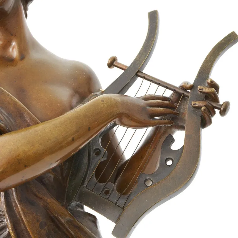 Pamono Emmanuel Villanis, Sappho, 1890s-1910s, Bronze> Art Nouveau