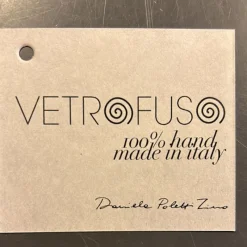 Pamono Empatty-Festive Dish in Murano Melted Glass by Vetrofuso Di Daniela Poletti><noscript><img width=