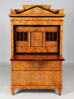 Pamono Empire Birch Secretary, 1820s> Secretaires