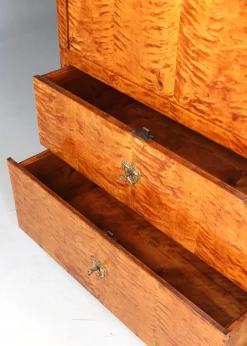 Pamono Empire Birch Secretary, 1820s><noscript><img width=