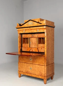 Pamono Empire Birch Secretary, 1820s><noscript><img width=