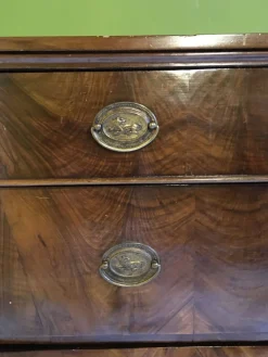 Pamono Empire Chest of Drawers in Walnut with Bronze Details, 18th Century><noscript><img width=