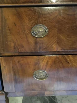 Pamono Empire Chest of Drawers in Walnut with Bronze Details, 18th Century><noscript><img width=