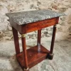 Pamono Empire Console Table in Mahogany Veneer with Marble Top, 1830s> Console Tables