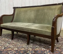 New Pamono Empire Mahogany Bench, 19th Century
