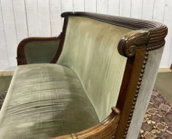 New Pamono Empire Mahogany Bench, 19th Century