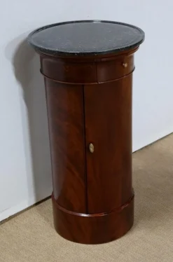 Pamono Empire Mahogany Bramble Veneer Stool> Pedestals And Columns