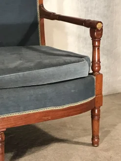Best Pamono Empire Settee in the style of Jacob Desmalter, France, 1810s