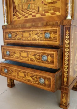 Outlet Pamono Empire Style Inlaid Secretaire, 1990s