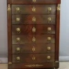 Clearance Pamono Empire Style Mahogany Chest of Drawers, 1980s