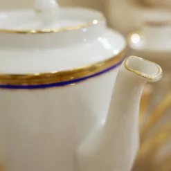 Pamono Empire Style Porcelain Tea Set by Richard Ginori, Set of 43><noscript><img width=