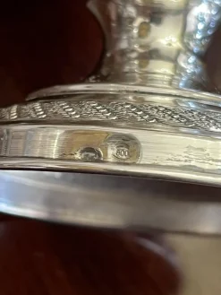 New Pamono Empire Style Sugar Bowl in Silver, Italy, 1950s