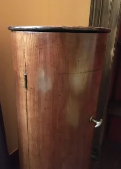 Pamono Empire Walnut Column with Door and Container, 1790s><noscript><img width=