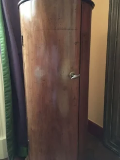 Pamono Empire Walnut Column with Door and Container, 1790s><noscript><img width=