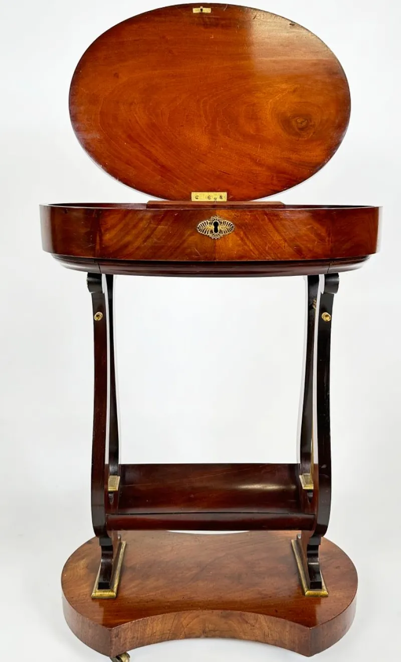 Pamono Empire Worktable by Jean Joseph Chapuis, 1810> Worktables & Workbenches