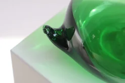 Pamono Empoli Green Glass Duck Decanter attributed to Toso Bagnoli for Gio Ponti / Taddei, 1960s><noscript><img width=