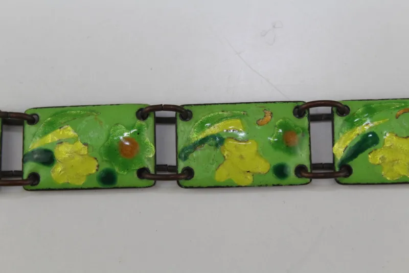 Online Pamono Enamel Bracelet from Atelier Casanova, 1950s