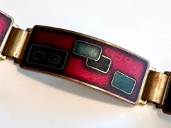 Clearance Pamono Enameled Bracelet and Pendant from Wilhelm Leyser, 1960s, Set of 2