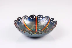 Pamono Enameled Copper Bowl by Studio Cellini Pesaro, Italy> Bowls