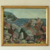 Outlet Pamono Enar Johansson, Motif from Strandhagen, Arild, 1970s, Oil Painting, Framed