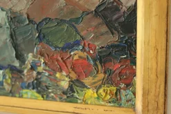 Outlet Pamono Enar Johansson, Motif from Strandhagen, Arild, 1970s, Oil Painting, Framed