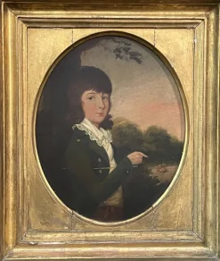 Outlet Pamono English Artist, Portrait, 19th Century, Oil on Panel