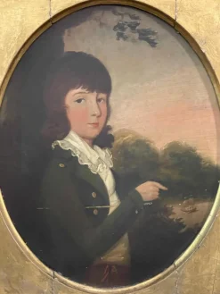 Outlet Pamono English Artist, Portrait, 19th Century, Oil on Panel