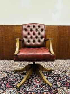 Pamono English Chesterfield Desk Chair> Office Chairs