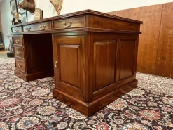 Pamono English Classic Desk with Black Inlay><noscript><img width=