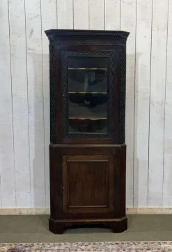 Pamono English Corner Cabinet in Walnut, Mahogany and Oak, 19th Century> Cabinets & Wardrobes