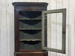 Pamono English Corner Cabinet in Walnut, Mahogany and Oak, 19th Century><noscript><img width=