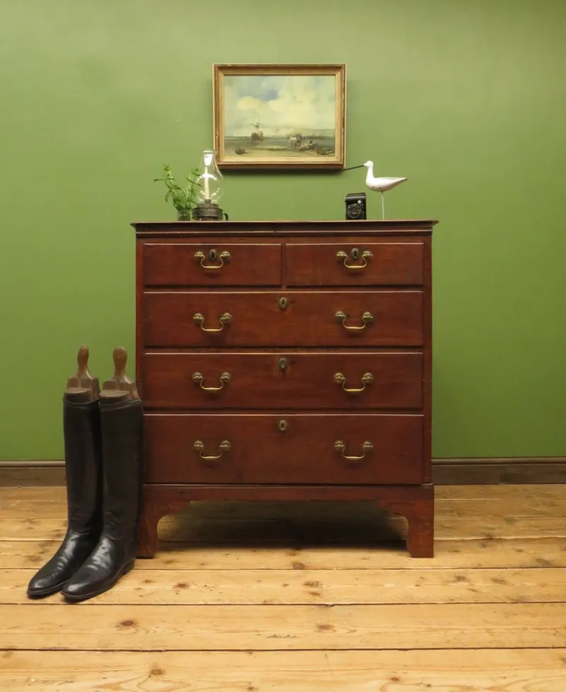 Pamono English Cottage Oak Chest of Drawers, 1700s> Dressers, Commodes & Chests