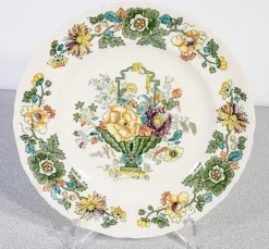 Pamono English Decorated Ceramic Service from Mason's, 1950s, Set of 41><noscript><img width=