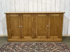 Pamono English 4-Door Fir Sideboard, 1950s> Sideboards & Buffets